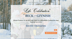 Desktop Screenshot of beckgivnish.com